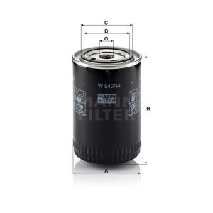 Фильтр масляный MANN-FILTER W 940/44